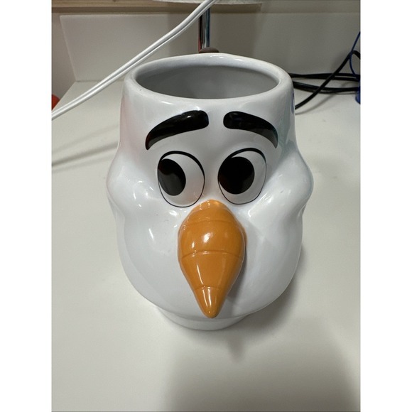 Disney 3D Figural OLAF FROZEN Snowman Large Coffee Cocoa‎ Mug Tea Cup - EUC - Picture 1 of 5
